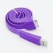 IPHONE4 FLAT CABLE PURPLE 1M