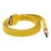 IPHONE 4 FLAT CABLE YELLOW 1M