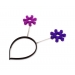 Wholesale Kids Glitter Headband - Purple Flower Bopper