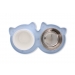 2PC Collapsible Cat Bowls - Portable Blue
