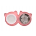 Wholesale 2pc Collapsible Cat Bowls - Portable Pink