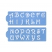 Cake Decorating Alphabet Stencil Set 2pcs