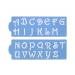 Cake Decorating Alphabet Stencil Set 2pcs