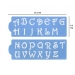 Cake Decorating Alphabet Stencil Set 2pcs