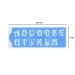 Cake Decorating Alphabet Stencil Set 2pcs