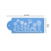 Cake Decorating Flower Meadow Stencil