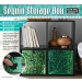 SEQUIN FOLDABLE HANDY STORAGE BOX TEAL CUBE