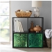 Sequin Foldable Handy Storage Box Teal Cube