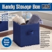 FABRIC FOLDABLE HANDY STORAGE BOX BLUE CUBE