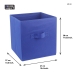 Fabric Foldable Handy Storage Box Blue Cube