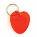 HEART SHAPED KEYCHAIN TRANSLUCENT RED