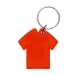 T-SHIRT SHAPED KEY CHAIN TRANSLUCENT RED