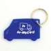 VAN SHAPED KEYCHAIN TRANSLUCENT BLUE