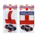 ENGLAND MAGNETIC CAR FLAG 2 ASSORTED