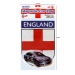 England Magnetic Car Flag 2 Assorted