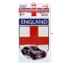 England Magnetic Car Flag 2 Assorted
