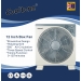 12IN PLASTIC BOX FAN 360 DEGREE ROTATION