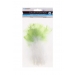 COLOUR-TIP FEATHERS WHITE WITH MINT GREEN 12 PC