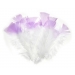 Colour-Tip Feathers White With Lilac 12 pc