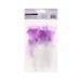 Colour-Tip Feathers White With Lilac 12 pc