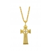Wholesale Gold & Gem Cross Pendant Necklace