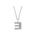 E-Sign Silver Pendant Necklace