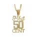 G-Unit 50 Cent Gold  Pendant Necklace XL
