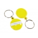 ROUND PLASTIC KEY RING YELLOW