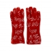 SMALL RED VINE SCROLL OVEN GLOVES