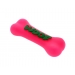 Squeaky Pink & Green Bone Shape Dog Toy