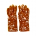LARGE OVEN GLOVES WITH A FESTIVE PUMPKIN DESIGN