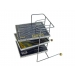 12 CD RACK TOWER SLIVER MATT