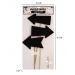 Photo Prop Chalkboard Arrow Sticks & Chalk 4 Pieces