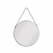 Matt Black Metal Frame Mirror