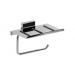 Chrome Toilet Roll Holder with Anti-Slip Shelf
