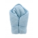 Embroidered Baby Bath Snuggle Towel With Hood Blue