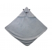 COTTON SNUGGLE BABY TOWEL WITH HOOD GREY