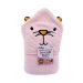 CUDDLES COTTON SNUGGLE BABY TOWEL WITH HOOD PINK