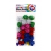 RYSONS FLUFF & TINSEL POM POMS, 40PK