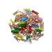 MINI CLOTHES PEGS (MIX COLOUR & NATURAL 35 PC