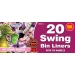 SCENTED SWING BIN LINERS ROLL WITH TIE HANDLES 20 PACK
