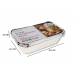 6 Large Foil Containers With Lids