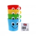 Smiley Cups with Handles 4 Pack