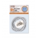 Curtain Wire 4M With 16 Hooks & Eye Fitting 