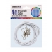 Curtain Wire 4M With 16 Hooks & Eye Fitting  