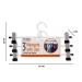 Metal Trouser Hangers 3 Pack with Clips