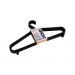 Plastic Cloth Hanger Black 10 pcs