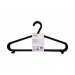 Plastic Cloth Hanger Black 10 pc