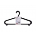 Plastic Cloth Hanger Black 10 pcs