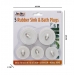 Rubber Sink & Bath Plugs 5 Pack Assorted Sizes
